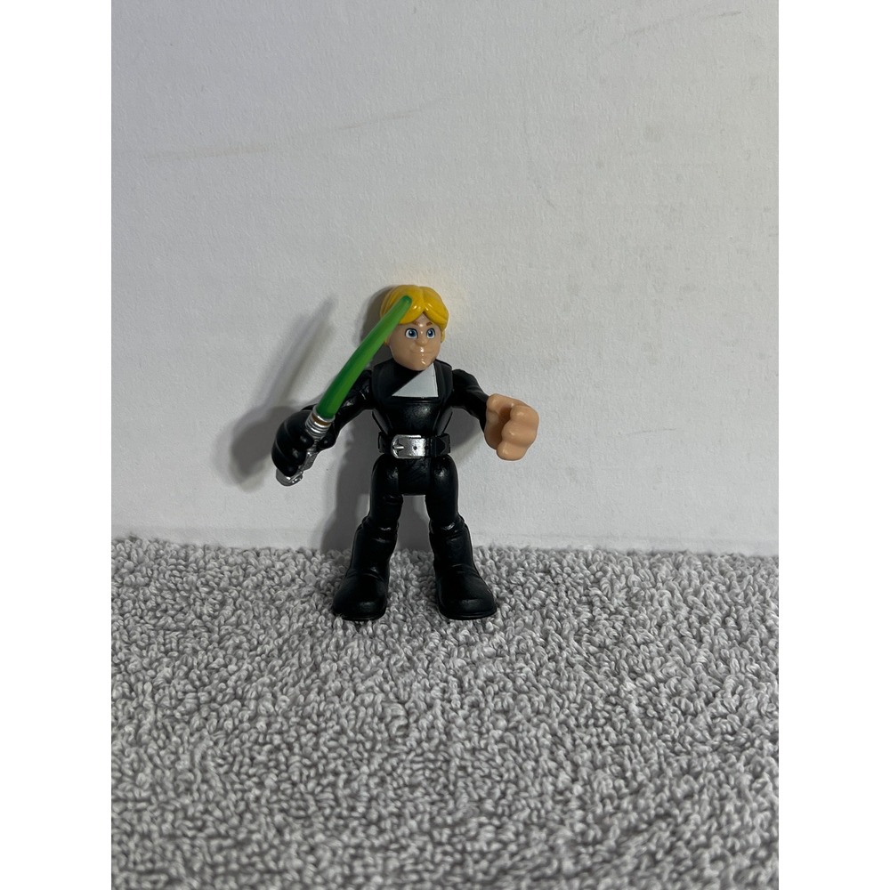 Star Wars Playskool Heroes Galactic Heroes Luke Skywalker Figure Green Lightsabe